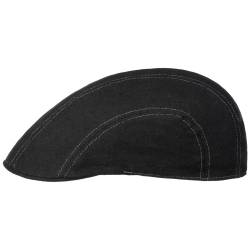 Madison Leinen Flatcap  , Gr. 64 cm, Fb. schwarz