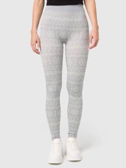 NUR DIE Kuschel Leggings - Relax & Go - wintergrau - Größe 40-42