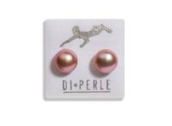 Paar Ohrstecker DI PERLE "Damen Perlenschmuck 585 Gelbgold Süsswasser Perlen Ohrstecker" Ohrringe Gr. Damen, beige (naturfarbe) Damen Ohrstecker