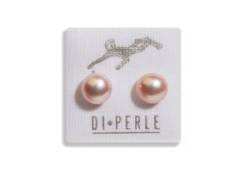 Paar Ohrstecker DI PERLE "Damen Perlenschmuck 585 Gelbgold Süsswasser Perlen Ohrstecker" Ohrringe Gr. Damen, beige (naturfarbe) Damen Ohrstecker