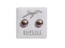 Paar Ohrstecker DI PERLE "Damen Perlenschmuck 585 Gelbgold Süsswasser Perlen Ohrstecker" Ohrringe Gr. Damen, grau Damen Ohrstecker