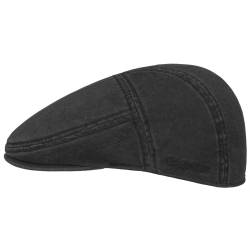 Paradise Cotton Flatcap  , Gr. XL (60-61 cm), Fb. schwarz