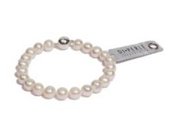 Perlenarmband DI PERLE "Damen Perlenschmuck" Armbänder Gr. 19, Silber 925 (Sterlingsilber), weiß Damen Perlenarmbänder