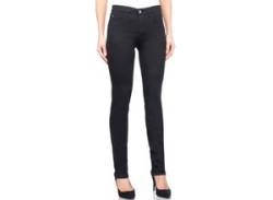 Slim-fit-Jeans WONDERJEANS "Classic-Slim" Gr. 34, Länge 30, schwarz (black denim) Damen Jeans Röhrenjeans