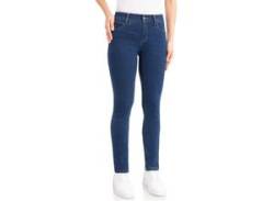 Slim-fit-Jeans WONDERJEANS "Classic-Slim" Gr. 40, Länge 32, blau (blue stone washed) Damen Jeans Röhrenjeans