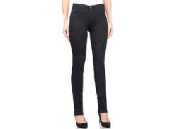 Slim-fit-Jeans WONDERJEANS "Classic-Slim" Gr. 40, Länge 32, schwarz (black denim) Damen Jeans Röhrenjeans