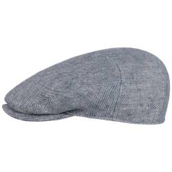 Summer Linen Driver Flatcap  , Gr. 63 cm, Fb. blau-meliert