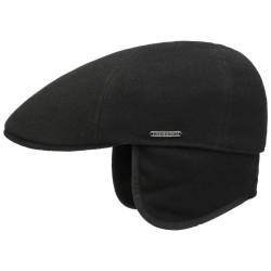 Texas Wool Ohrenschutz Flatcap  , Gr. L (58-59 cm), Fb. schwarz