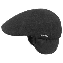 Texas Wool Ohrenschutz Flatcap  , Gr. XL (60-61 cm), Fb. anthrazit