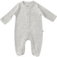 biorganic Strampler Baby Nature In Waffle mit Fuß für Jungen und Mädchen Unisex Langarm (1-tlg) geknöpft, 100% Bio-Baumwolle, Waffelstruktur von biorganic