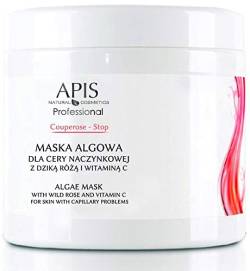 APIS COUPEROSE-STOP Algenmaske für Couperose Haut mit Hundrose, Arnika und Vitamin C | Linderung der empfindlichen Couperose-Haut | 250 g von bipin