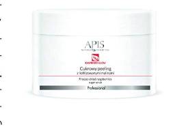 APIS RASPBERRY GLOW Zucker Peeling für Gesicht mit gefriergetrockneten Himbeeren, Hydromanil-Komplex, Squalan | Glatte und leuchtende Haut | 220 g von bipin