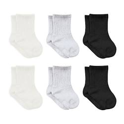 bistyle Baumwolle 6 Paar Baby Socken für Neugeborene Säugling 0-3 Monate bis 2-3 Jahre | Duftend Baby Socken | Jungen Mädchen Kleinkind Socken (as3, age, 12_months, 24_months, Ecru) von bistyle