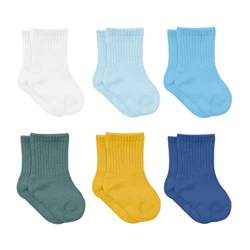 bistyle Baumwolle 6 Paar Baby Socken für Neugeborene Säugling 0-3 Monate bis 2-3 Jahre | Duftend Baby Socken | Jungen Mädchen Kleinkind Socken (as3, age, 2_years, 3_years, Türkis) von bistyle