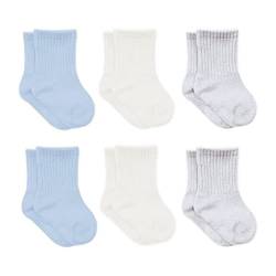 bistyle Baumwolle 6 Paar Baby Socken für Neugeborene Säugling 0-3 Monate bis 2-3 Jahre | Duftend Baby Socken | Jungen Mädchen Kleinkind Socken (as3, age, 6_months, 12_months, Blau) von bistyle