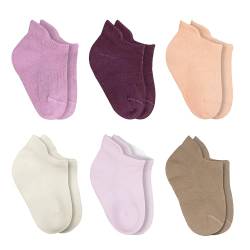 bistyle Baumwolle 6 Paar Baby Socken für Neugeborene Säugling 0-6 Monate bis 3 Jahre | Stopper Socken Nahtlos Socken | Jungen Mädchen Kindersocken (as3, age, 0_month, 6_months, Rosa) von bistyle