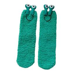 Warme Fuzzy-Socken,Schnecken-Fuzzy-Socken,Warme Fleecesocken - Elastische, atmungsaktive, dicke, lustige, weiche, flauschige, bequeme Socken, Weihnachtsgeschenke für Damen und Mädchen Biteatey von biteatey