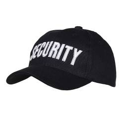 blntackle76 Security Cap, schwarz mit Security Stick, Schwarz Sicherheit Baseballmütze Cap, Mütze, Sicherheit, Kommando-Mütze (Cap Baumwolle, schwarz) von blntackle76