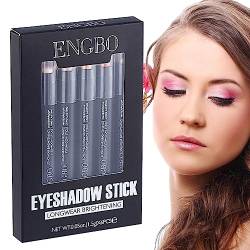 Augenstiftschatten | Crayon Eyeshadow Stick Shimmer Cream,Sparkle Shimmer Lidschatten-Make-up-Stift, langlebiger Lidschatten-Highlighter-Stick für Frauen und Mädchen Boiler von boiler