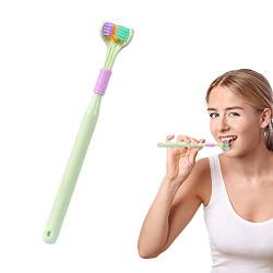 Zahnbürste für besondere Bedürfnisse,3-seitige extra weiche Zahnbürsten zur Zahnreinigung | Vollständig umwickelnde Rundum-Reinigungszahnbürste mit weichen Borsten für Kinder, Familien, Frauen, Boiler von boiler