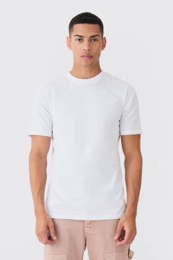 Basic Rundhals T-Shirt - White - Xl, White von boohoo