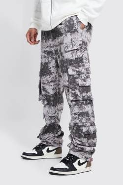 Camouflage Cargohose Mit Elastischem Bund - Multi - S, Multi von boohoo