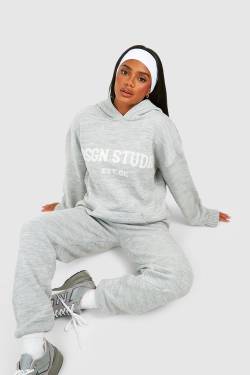 Dsgn Studio Oversize Hoodie Und Jogginghose - Grey - S, Grey von boohoo