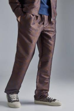 Hose Mit Geradem Bein - Brown - L, Brown von boohoo