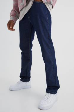 Jeans Mit Geradem Bein - Indigo - 32R, Indigo von boohoo