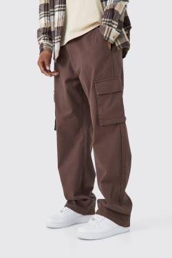 Lockere Cargo Chino-Hose - Chocolate - 30, Chocolate von boohoo