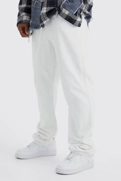 Lockere Jeans - White - 30R, White von boohoo