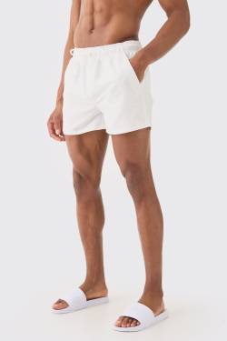 Man Signature Badehose - White - Xl, White von boohoo