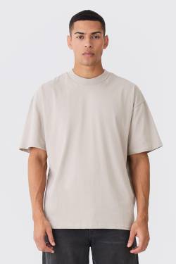 Oversize T-Shirt - Dove - L, Dove von boohoo