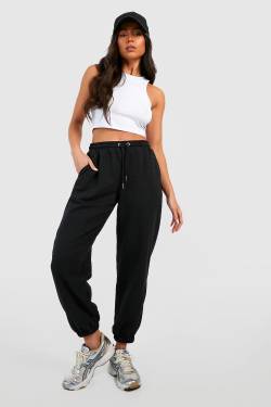 Petite Mix & Match Basic Oversize Jogginghose - Black - L, Black von boohoo