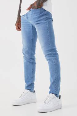 Skinny Stretch Jeans - Light Blue - 30R, Light Blue von boohoo