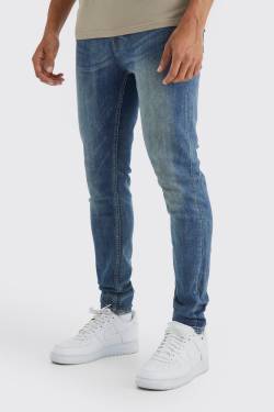 Skinny Stretch Jeans - Vintage Blue - 30R, Vintage Blue von boohoo