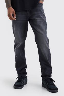 Slim Jeans - Washed Black - 32R, Washed Black von boohoo