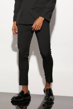 Super Skinny Anzughose - Black - 30L, Black von boohoo