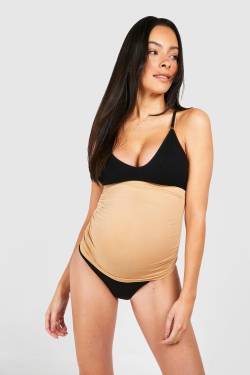 Womens Maternity Bump Support Band - Nude - One Size, Nude von boohoo