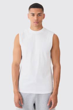 Mens Basic Man Dash vest - Weiß - S, Weiß von boohooman