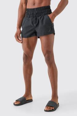 Mens Core Fighter Swim Short - Schwarz - L, Schwarz von boohooman