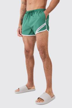 Mens Limited Edition Ripstop Badehose - Khaki - M, Khaki von boohooman