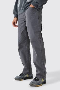 Mens Lockere Hose - Grau - 34, Grau von boohooman