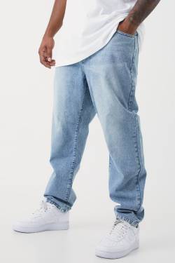 Mens Plus Slim Jeans - Blau - 44, Blau von boohooman