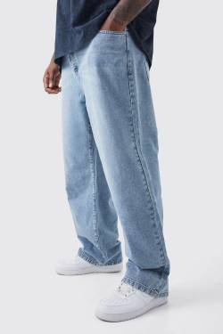 Mens Plus lockere Jeans - Blau - 38, Blau von boohooman