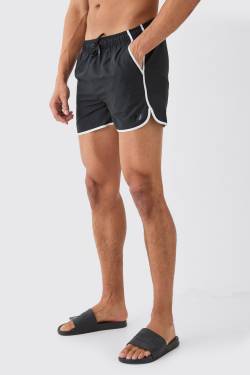 Mens Runner Core Swim Short - Schwarz - M, Schwarz von boohooman