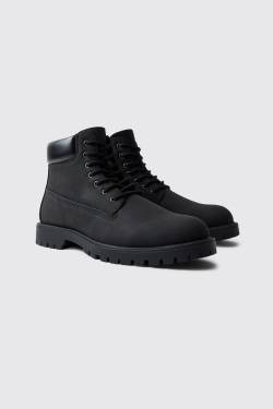 Mens Stiefel - Schwarz - 44, Schwarz von boohooman