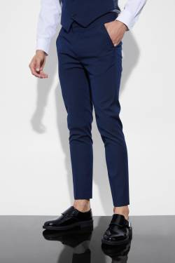 Mens Super Skinny Anzughose - Blau - 34, Blau von boohooman