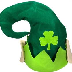 St. Patricks Day Hut Damen Herren, Grüner Unisex Hut St Patrick's Day Hut ST Patricks Day Accessoire Kleeblatthut Faschingshut Green Velvet Top Hat ST Patricks Irland Zylinderhut Party Day von boseucn