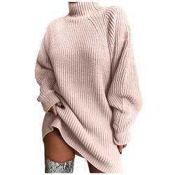 boseucn Damen Strickpullover Winter Baumwolle Strickpullover Damen Oversize Grobstrick Pullover Damen Gestreifter V-Ausschnitt Strickpullover Vintage Stricken Langarmshirt Pulli Sexy Sweater von boseucn